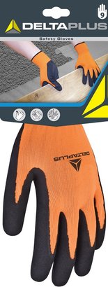 Gants APOLLON VV733 - En latex  - Orange  Fluo / Noir  - T.7