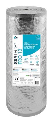 Ecran sous-toiture pare-pluie complément d'isolation Skytech Pro - Ep. 13MM - 12,5M x 1M - 12,5 m²