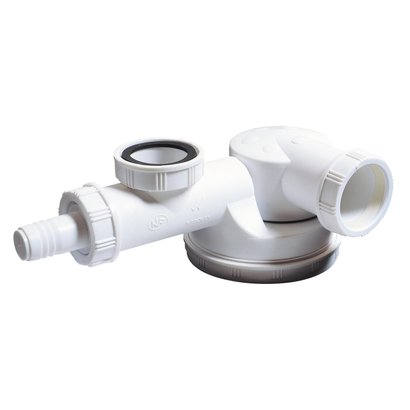 Siphon évier ESPACE - extraplat + prise machine à laver 11/2                              "