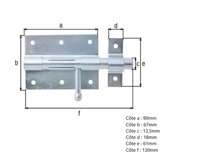 VERROU BOX ET GACHE 90 – 130 ZINGUE