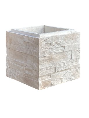 Elément de pilier boisseau PORTLAND L.37x l.37x Ht33cm - Coloris Ton Naturel