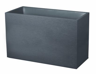 Jardinière muret Graphit polypropylène 116L gris anthracite