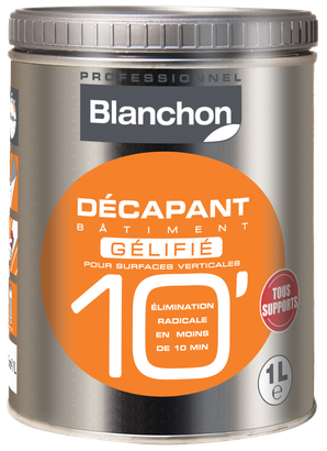 Décapant gélifié pour surfaces verticales en 10MIN 1L - Blanchon