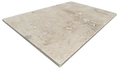 Dalle CAPPADOCE MIX 40,60 x 61 épaisseur 1,2 cm - Travertin vieilli bord antique