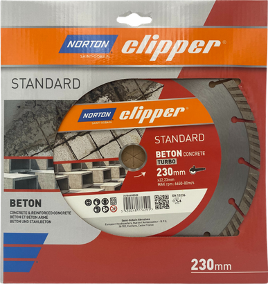 Disque diamant STANDARD BETON TURBO 230x22.23