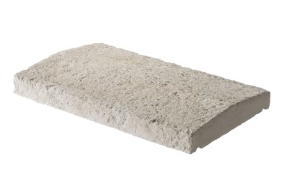 Chapeau de mur RENAISSANCE avec gouttes d'eau - L50x l.30x Ht6cm - Coloris Ton Pierre