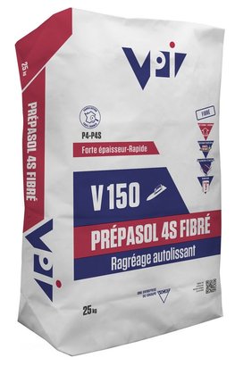 ENDUIT DE RAGREAGE PREPASOL 4S FIBRE V150 - SAC 25 KG