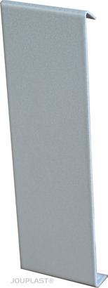 Jonction droite long. 100MM -  Laqué Gris aluminium