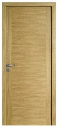 Bloc-porte NEO Etna Naturel Placage Chêne -  Huisserie KM1 fin de chantier Cloison 72mm  - Poussant Droit - 204x83cm