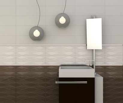 CARRELAGE MURAL HI LYON NOIR 20 X 60 X 0.8 CM