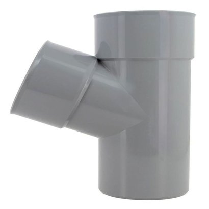 Culotte simple PVC 67° 30' MF - Ø100MM