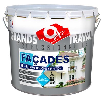 Peinture hydropliolite façade mat ton pierre 10 L