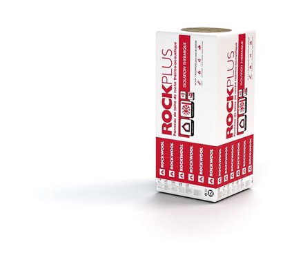 Panneau isolant en laine de roche ROCKPLUS KRAFT L 1350 x l 600 x ep 60 mm R 1.8