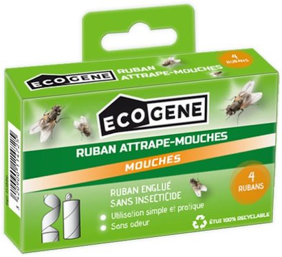Ruban attrape-mouches ecogene x 4
