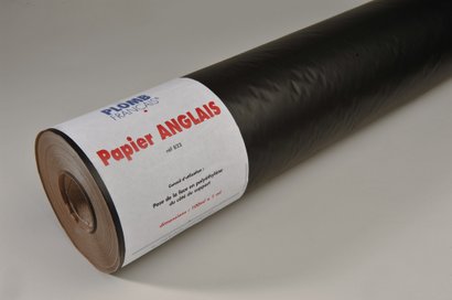 Papier Anglais en kraft et polyéthylène noir - 100 x 1M