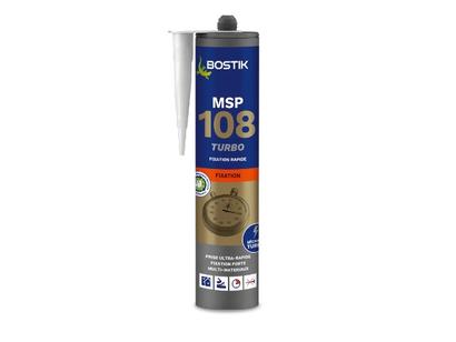 Mastic colle Bostik MSP 108 Turbo blanc en cartouche 290 ml