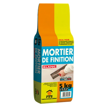 Mortier de finition Blanc - Sac de 5KG