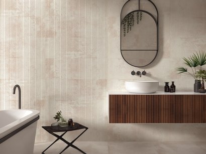 Carrelage mural faïence CERES 30x90cm ép.10,5mm Rectifié - Beige