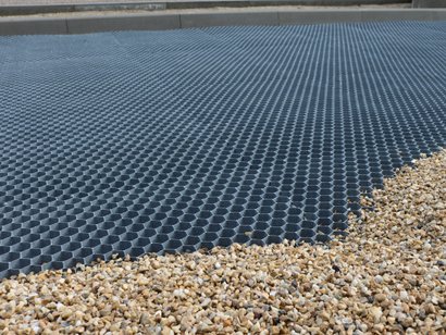 Plaque stabilisatrice URBAN GRAVEL pour graviers 591X378X40 MM Gris - Sans géotextile inclus