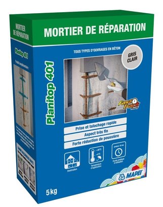 Mortier de réparation PLANITOP 401 - Boîte de 5kg