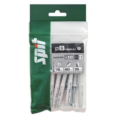 Cheville  à frapper HIT M SPIT TP  Ø8x60MM - Sachet de 10 pièces
