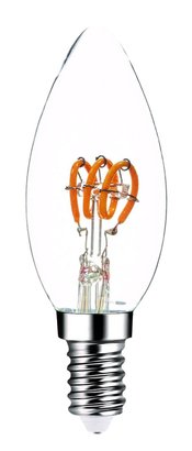 Ampoule Led Filament - Flamme lisse - E14 4W 100Lm 4000K 