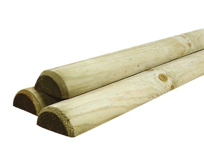Poteau Demi Rondin -  Ø120mm L.3m