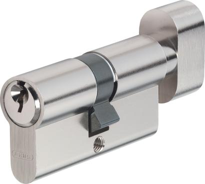 Cylindre de porte E50 30 x 30MM Cote Bouton Nickele