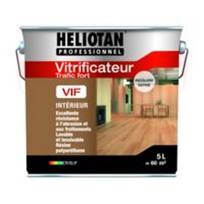 Vitrificateur Héliotan Professionnel VIF Phase Solvant Satin SOLVANT 5L