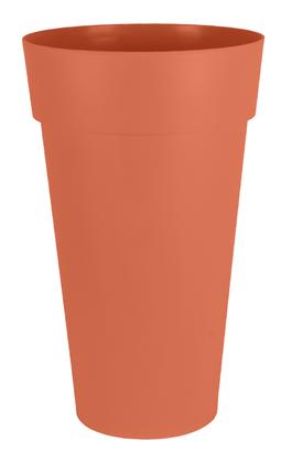 Vase Rond Haut TOSCANE XXL Ø48cm H80cm 90L Orange Terre Battue