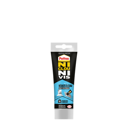 Colle fixation Ni Clou Ni Vis résiste à l'eau Tube 142g - Pattex