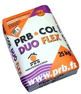 MORTIER COLLE PRB.COL DUOFLEX GRIS TAP 25 KG