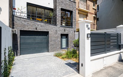 Chaine d'angle ROCKY MOUNTAIN L.31x l.10x Ht15/7,5cm ép.3cm 0,45ml - Coloris Anthracite