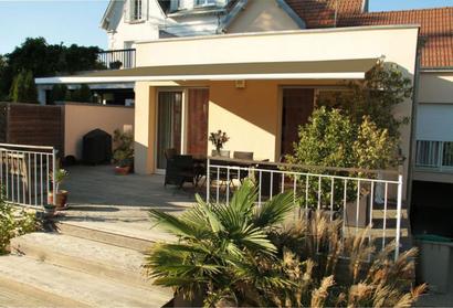 Store banne LISBOA 4 x 3M - Motorisé - Doré Beige