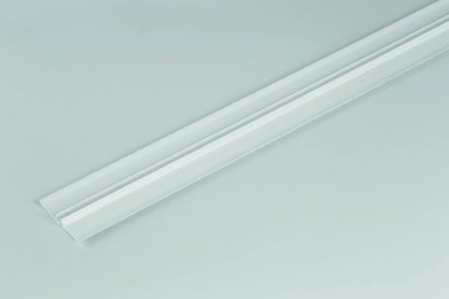 COUVRE JOINT PLAT 70 MM PVC BLANC CLIP 'L'