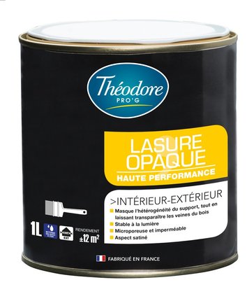 Lasure opaque aqua Theodore Pro'G bois base BTM 1 L