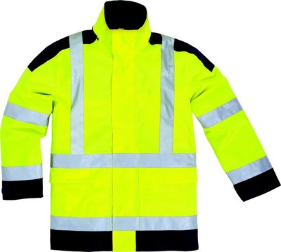 Parka EASYVIEW - Haute visibilité - Jaune Fluo/Bleu Marine- T.XXL