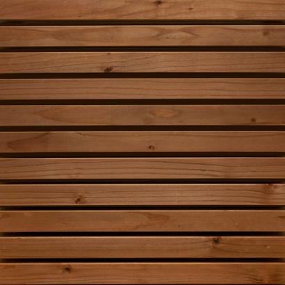 Bardage RYTHMIX Sapin du Nord - Profil Claire Voie Carré - 40x40mm L. 4,20m - Marron