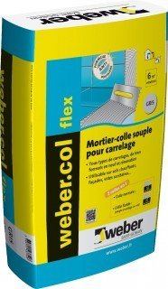 MORTIER COLLE WEBER.COL FLEX GRIS 25KG
