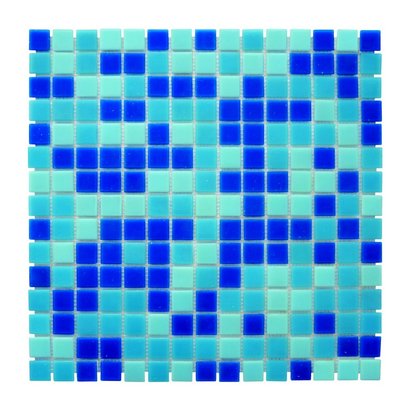 MOSAIQUE 2 x 2 x 0.38 cm MISCELA BLU Trame Papier