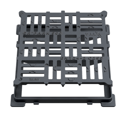  Grille plate avec cadre carré PMR C250 - 300 x 300MM