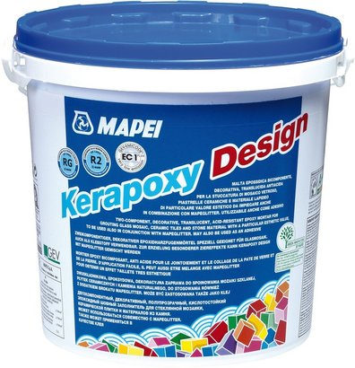 MORTIER EPOXY BI-COMPOSANT KERAPOXY DESIGN 720 GRIS PERLE KIT 3 KG