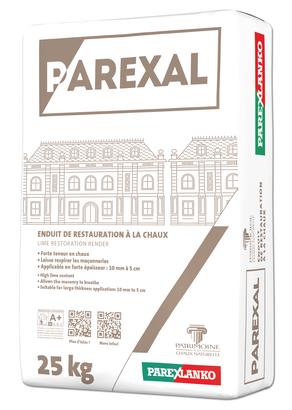 Enduit de restauration pour façade monocouche PAREXAL J39 - Sac de 25KG