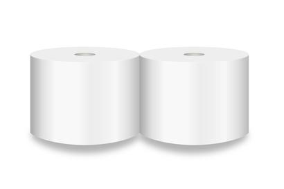 Bobines essuyage de chantier BLANC - Lot de 2