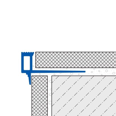 Profilé nez-de marche pour carrelage carré - SQUARESTEP -  Aluminium Argent anodisé - Longueur 250 cm - Ht 11 mm  - SQSAE 110/250