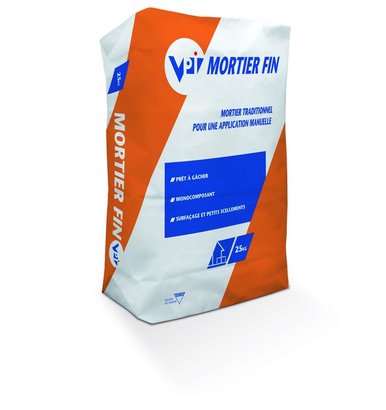 MORTIER FIN BLANC - SAC DE 25 KG