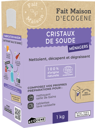 Cristaux de soude ménagers EcoCert - 1KG