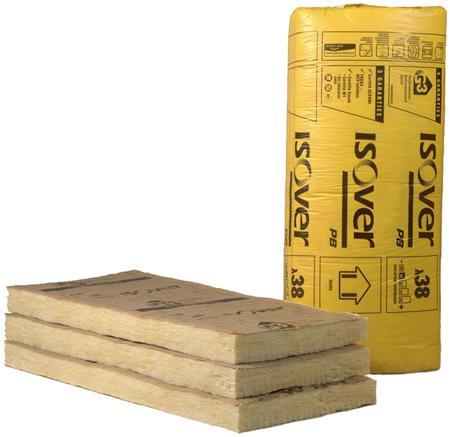 Panneau semi-rigide en laine de verre PB 38 Revêtu Kraft Ep 75 mm L 0.60x1.35 m R 2.00