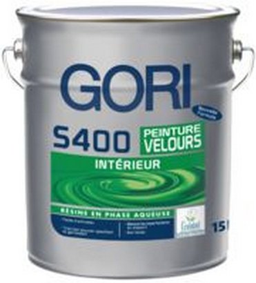 Peinture de finition satinée acrylique Gori S400 Base 30 AQUEUSE 4.37L