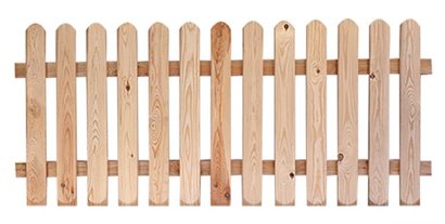 Clôture Droite en Pin - L.1,80m Ht 80cm ép.32mm